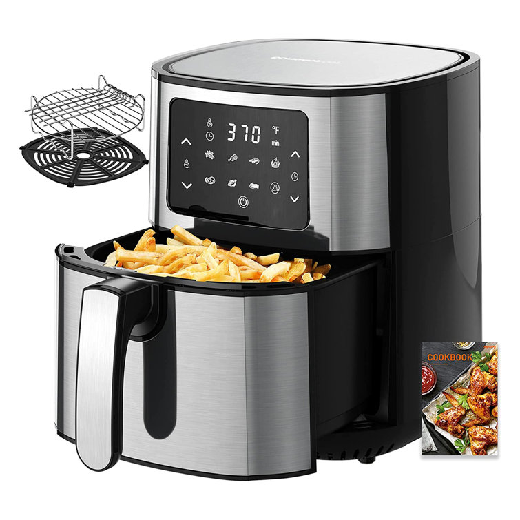 Joyoung JY570 5.8 Qt Multi Tasker 8 Double Basket Air Fryer W/ LED